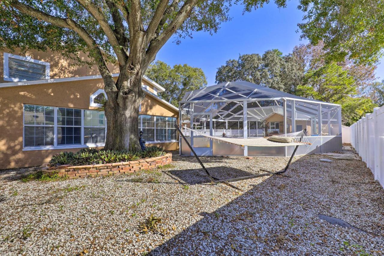 Cozy Home In Heart Of Tampa With Lanai And Pool! Bagian luar foto